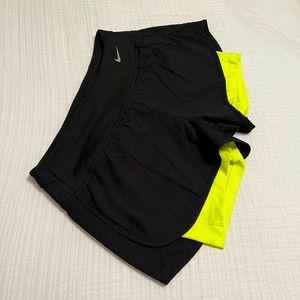 Nike Running shorts with visibility nylon
